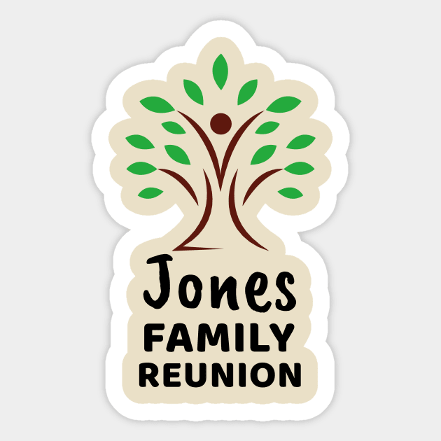 Jones Reunion Sticker by Preston James Designs